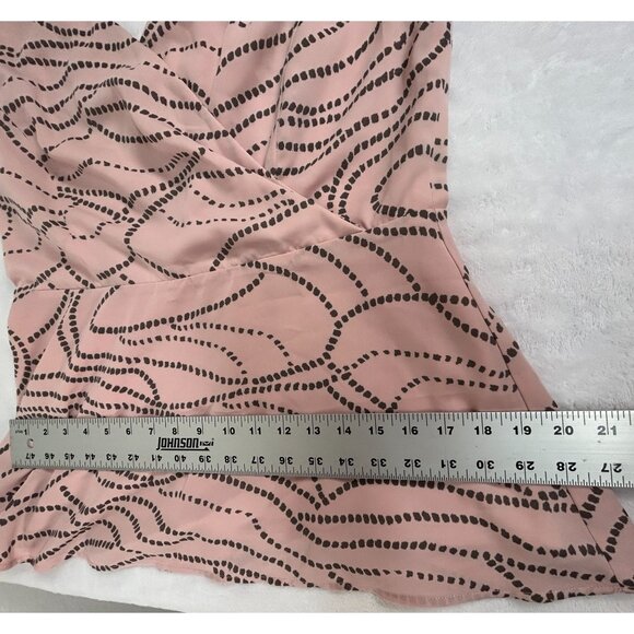 Cabi Womens Sophia Tank Top Size 12 Pink Gray Printed Sleeveless Blouse Casual - Picture 9 of 10